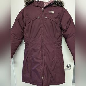 North Face HyVent Plum Parka